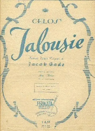 Libro usado en venta: Jalousie (Celos) de Jacob Gade; editorial Fermata impreso en 1953 realizamos envios a todo el mundo.1