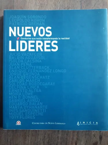 Libro usado en venta: Nuevos Lideres: Conductas que estan transformando la realidad; editorial Grupo Abierto impreso en 2009 envios a todo el mundo.1