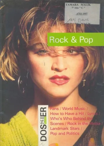 Libro usado en venta: Rock & pop; editorial Macmillan impreso en 1990 realizamos envios a todo el mundo.1