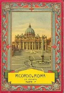 Libro usado en venta: Ricordo di Roma - 32 Vedute - Parte 1; editorial A. Scrocchi realizamos envios a todo el mundo.1