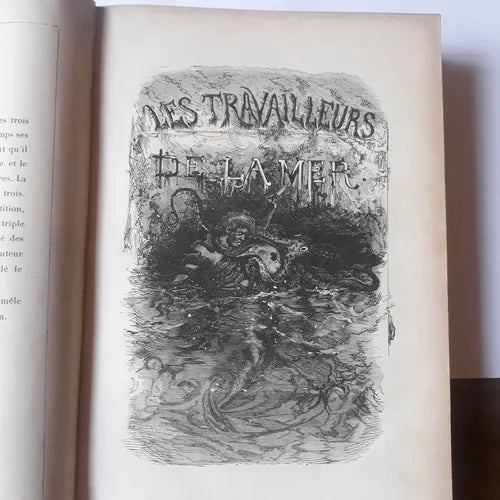 Libro usado en venta: Les travailleurs de la mer - Le dernier jour d'un condamne de Victor Hugo; realizamos envios a todo el mundo.1