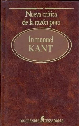 Libro usado en venta: Nueva critica de la razon pura de Immanuel Kant; editorial Sarpe impreso en 1984 realizamos envios a todo el mundo.1