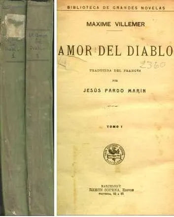 Libro usado en venta: Amor del diablo de Maxime Villemer; editorial Ramon Sopena realizamos envios a todo el mundo.1