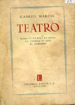 Libro usado en venta: Teatro de Gabriel Marcel; editorial Losada realizamos envios a todo el mundo.1