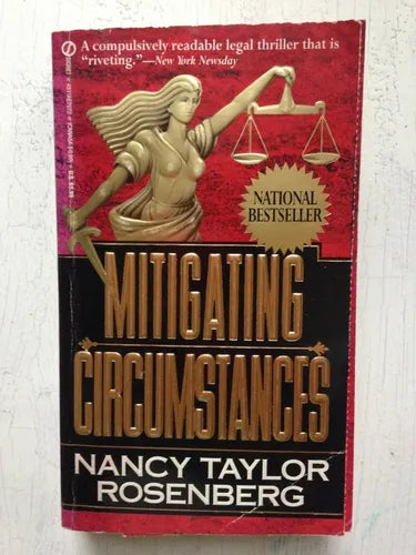 Libro usado en venta: Mitigating circumstances de Nancy Taylor Rosenberg; editorial Signet impreso en 1993 realizamos envios a todo el mundo.1