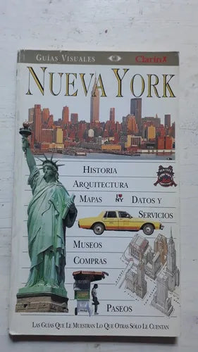 Libro usado en venta: Nueva York de Guias Visuales; editorial AGEA impreso en 1997 realizamos envios a todo el mundo.1
