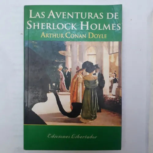 Libro usado en venta: Sherlock Holmes, estudio en escarlata de Arthur Conan Doyle; editorial Libertador impreso en 2003 envios a todo el mundo.1