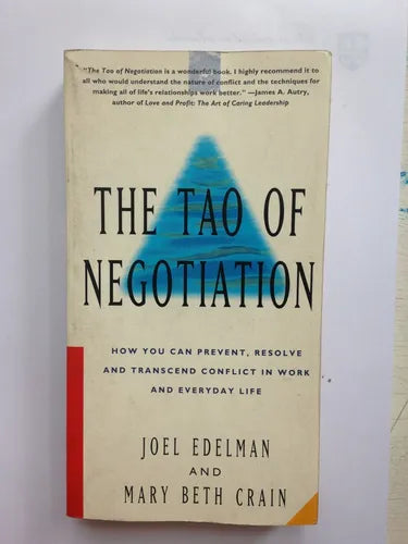 Libro usado en venta: The tao of negotiation de Joel Edelman - Mary Crain; editorial HarperCollins impreso en 1994 realizamos envios a todo el mundo.1
