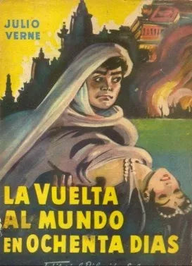 Libro usado en venta: La vuelta al mundo en ochenta dias de Julio Verne (Jules Verne); editorial Difusion impreso en 1945 envios a todo el mundo.1