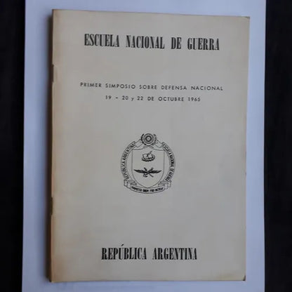 Libro usado en venta: Primer Simposio sobre defensa nacional de Escuela Nacional de guerra; editorial Agape realizamos envios a todo el mundo.1