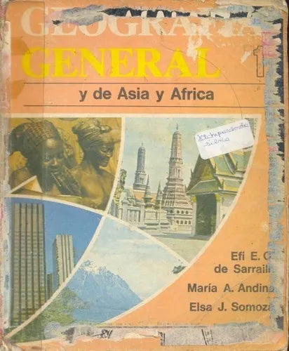 Libro usado en venta: Geografia general de Asia y africa de Efi E. O. de Sarrailh - Maria A. Andina - Elsa J. Somoza; El Ateneo impreso en 19851.1