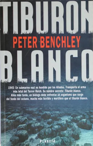 Libro usado en venta: Tiburon blanco de Peter Benchley; editorial Planeta impreso en 1995 realizamos envios a todo el mundo.1