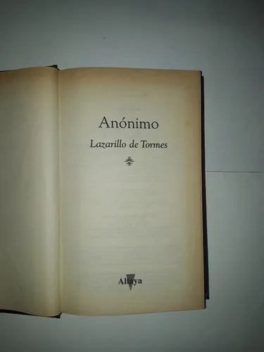 Libro usado en venta: Lazarillo de Tormes; editorial Altaya impreso en 1995 realizamos envios a todo el mundo.1