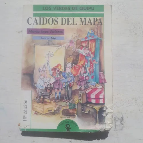 Caídos del mapa de María Inés Falconi, edición en español con tapa blanda, literatura juvenil argentina.