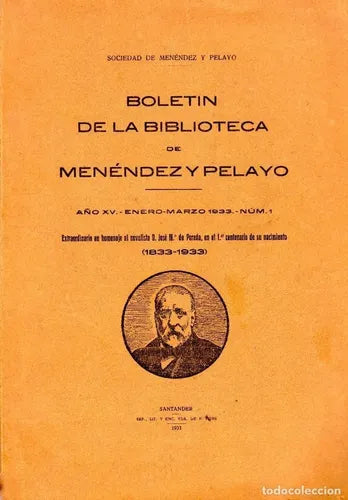 Libro usado en venta: Boletin De La Biblioteca De Menendez Pelayo; editorial Santander impreso en 1933 realizamos envios a todo el mundo.1