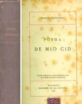 Libro usado en venta: Poema de Mio Cid; editorial La Lectura impreso en 1913 realizamos envios a todo el mundo.1