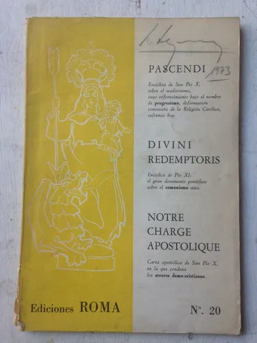 Libro usado en venta: Tres documentos trascendentales de Revista de cultura; editorial Roma realizamos envios a todo el mundo.1