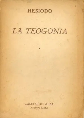 Libro usado en venta: La Teogonia de Hesiodo; editorial Schapire impreso en 1943 realizamos envios a todo el mundo.1