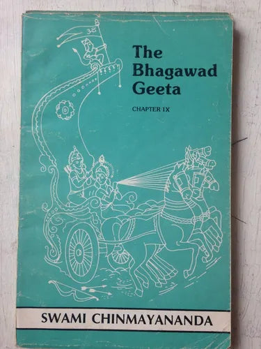 Libro usado en venta: The Bhagawad Geeta - Chapter 9 de Swami Chinmayananda; editorial Central Chinmaya impreso en 1993 envios a todo el mundo.1