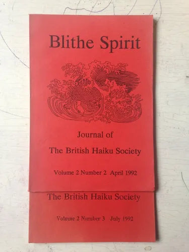 Libro usado en venta: Journal of The British Haiku Society - Vol. 2/ N? 2 y 3 de Blithe Spirit; impreso en 1992 realizamos envios a todo el mundo.1