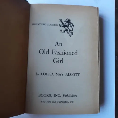 Libro usado en venta: An old fashioned girl de Louisa May Alcott; editorial Book, Inc realizamos envios a todo el mundo.1