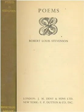 Libro usado en venta: Poems de Robert Louis Stevenson; editorial J. M. Dent & Sons Ltd. impreso en 1935 realizamos envios a todo el mundo.1