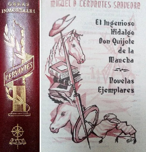 Libro usado en venta: Obras inmortales: Cervantes de Miguel de Cervantes Saavedra; editorial Edaf impreso en 1962 realizamos envios a todo el mundo.1