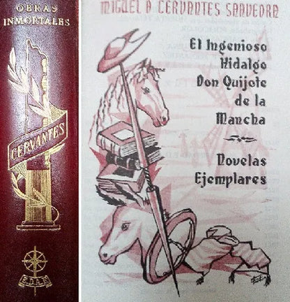 Libro usado en venta: Obras inmortales: Cervantes de Miguel de Cervantes Saavedra; editorial Edaf impreso en 1962 realizamos envios a todo el mundo.1