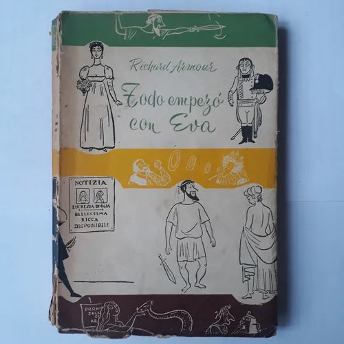 Libro usado en venta: Todo empezo con Eva de Richard Armour; editorial La Isla impreso en 1971 realizamos envios a todo el mundo.1