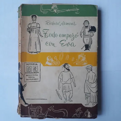 Libro usado en venta: Todo empezo con Eva de Richard Armour; editorial La Isla impreso en 1971 realizamos envios a todo el mundo.1