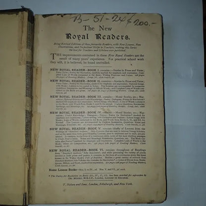 Libro usado en venta: The new Royal Readers - N? IV; realizamos envios a todo el mundo.1