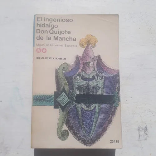 Libro usado en venta: El ingenioso Hidalgo Don Quijote de la Mancha - (2 Tomos) de Miguel de Cervantes Saavedra; editorial Kapelusz impreso en 1973.1