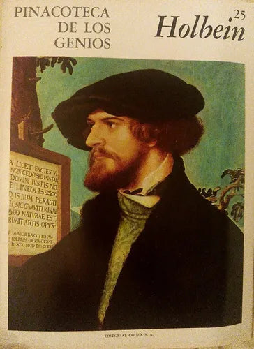 Libro usado en venta: Pinacoteca de los genios 25 de Hans Holbein; editorial Codex impreso en 1964 realizamos envios a todo el mundo.1
