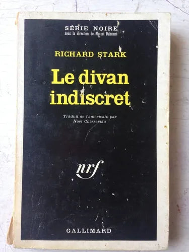 Libro usado en venta: Le divan indiscret de Richard Stark; editorial Gallimard impreso en 1968 realizamos envios a todo el mundo.1