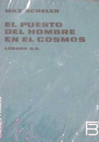 Libro usado en venta: El puesto del hombre en el cosmos de Max Scheler; editorial Losada impreso en 1976 realizamos envios a todo el mundo.1