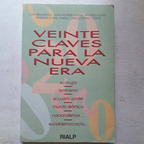 Libro usado en venta: Veinte claves para la nueva era; editorial Rialp impreso en 1992 realizamos envios a todo el mundo.1