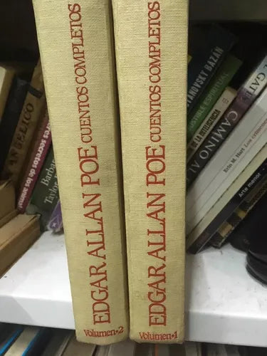 Libro usado en venta: Cuentos completos (2 Tomos) de Edgar Allan Poe; editorial Circulo de Lectores impreso en 1984 realizamos envios a todo el mundo.1