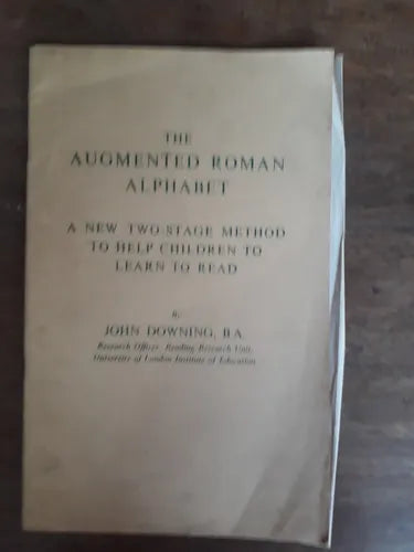 Libro usado en venta: The augmented roman alphabet de John Downing, B.A.; realizamos envios a todo el mundo.1