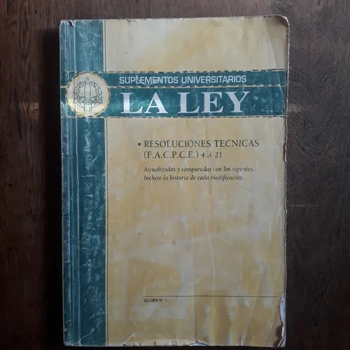 Libro usado en venta: Suplementos universitarios - La ley; editorial La Ley impreso en 2003 realizamos envios a todo el mundo.1