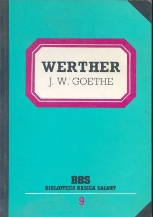 Libro usado en venta: Werther de Johann Wolfgang Von Goethe; editorial Salvat impreso en 1982 realizamos envios a todo el mundo.1