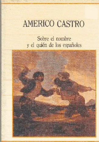 Libro usado en venta: Sobre el nombre y el quien de los espa?oles de Americo Castro; editorial Sarpe impreso en 1985 realizamos envios a todo el mundo.1