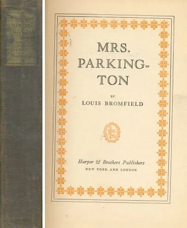 Libro usado en venta: Mrs. Parkington de Louis Bromfield; editorial HarperCollins impreso en 1943 realizamos envios a todo el mundo.1