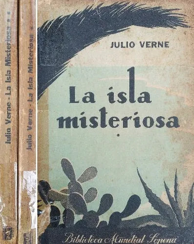Libro usado en venta: La isla misteriosa (2 Tomos) de Julio Verne (Jules Verne); editorial Ramon Sopena impreso en 1944 envios a todo el mundo.1
