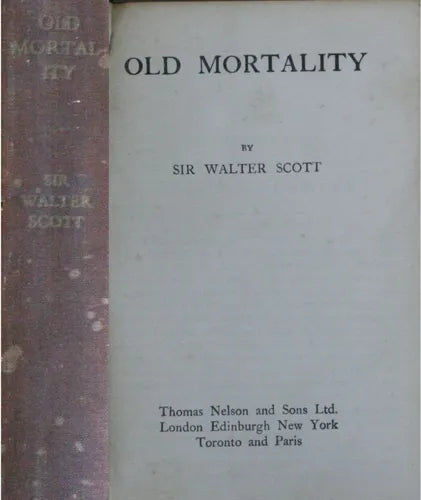 Libro usado en venta: Old mortality de Sir Walter Scott; editorial T. Nelson & Sons impreso en No aplica realizamos envios a todo el mundo.1