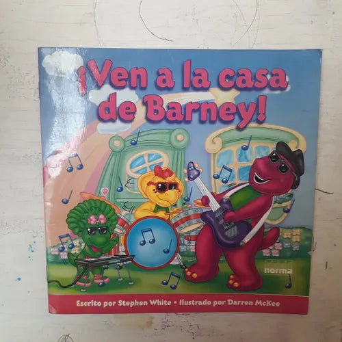 Libro usado en venta: ?Ven a la casa de Barney! de Stephen White; editorial Norma impreso en 2000 realizamos envios a todo el mundo.1