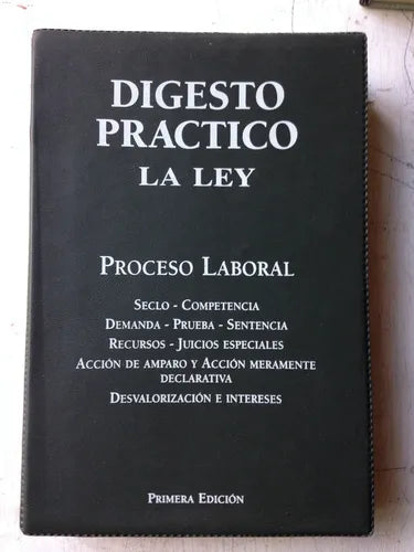 Libro usado en venta: Proceso Laboral de Digesto practico La Ley; editorial La ley impreso en 2003 realizamos envios a todo el mundo.1