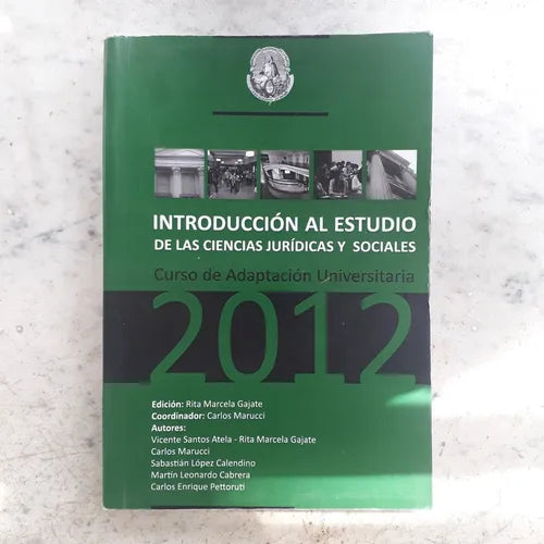 Libro usado en venta: Introduccion al estudio de las ciencias juridicas y sociales - 2012; impreso en 2012 realizamos envios a todo el mundo.1