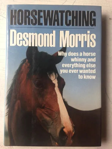 Libro usado en venta: Horse watching (Tapa dura) de Desmond Morris; editorial Crown impreso en 1988 realizamos envios a todo el mundo.1