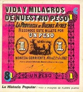 Libro usado en venta: Vida y milagros de nuestro peso de Enrique Silberstein; editorial Centro Editor de America Latina impreso en 1971.1