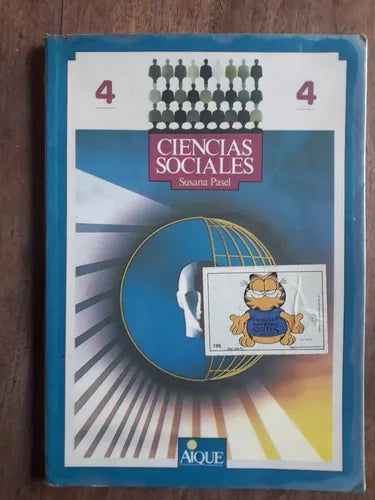 Libro usado en venta: Ciencias Sociales 4 de Susana Pasel; editorial Aique impreso en 1992 realizamos envios a todo el mundo.1